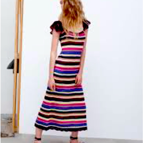 Zara Dresses & Skirts - Zara long crochet dress